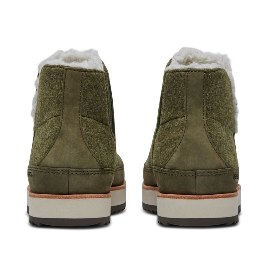 Bottes Merrell Juno Pull On Vert Olive Femme | I.N.FBPV